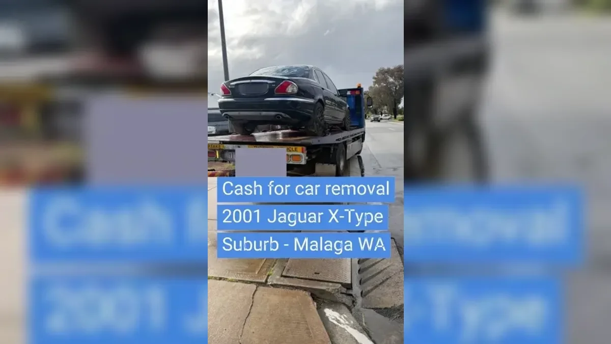 2001 Jaguar X-Type removed in Malaga